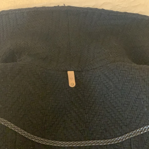 Mackage black wool jacket with leather detail in XS. - Picture 8 of 9